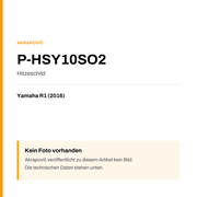 Akrapovic Hitzeschild Yamaha R1 (16-16) P-HSY10SO2 — Platzhalter, kein Herstellerfoto verfügbar