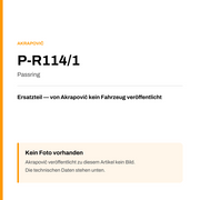 Akrapovic Passring P-R114/1 — Platzhalter, kein Herstellerfoto verfügbar