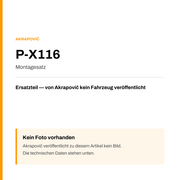 Akrapovic Montagesatz P-X116 — Platzhalter, kein Herstellerfoto verfügbar