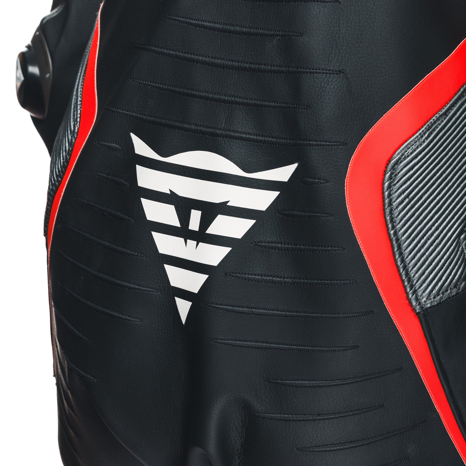 Dainese Audax D-ZIP combinaison en cuir une pièce – Combinaison de course perforée | Hommes | Noir/Rouge 