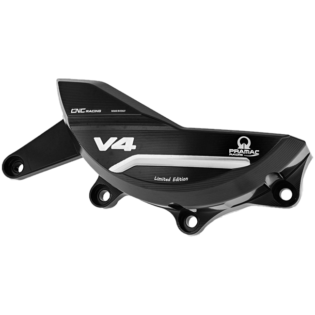 Protection de couvercle de générateur en aluminium Pramac Racing Édition limitée CNC Racing Ducati Panigale V4/S (2025) PR311BPR 