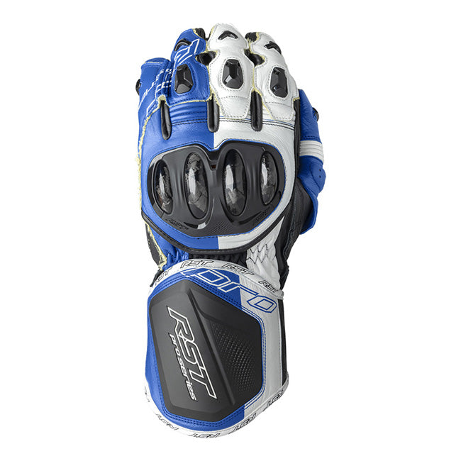Gants moto en cuir RST Pro Series GP D3O | Homme | Bleu/Blanc | 103715 