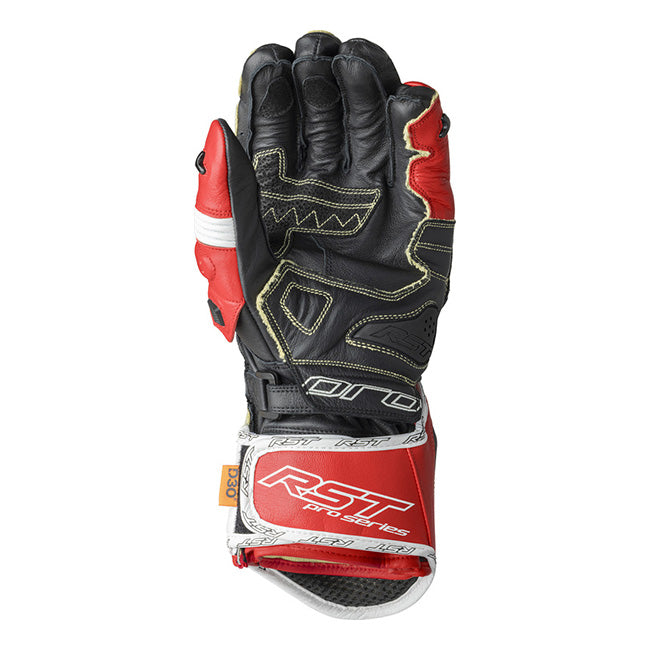 Gants moto en cuir RST Pro Series GP D3O | Homme | Rouge/Blanc | 103715 