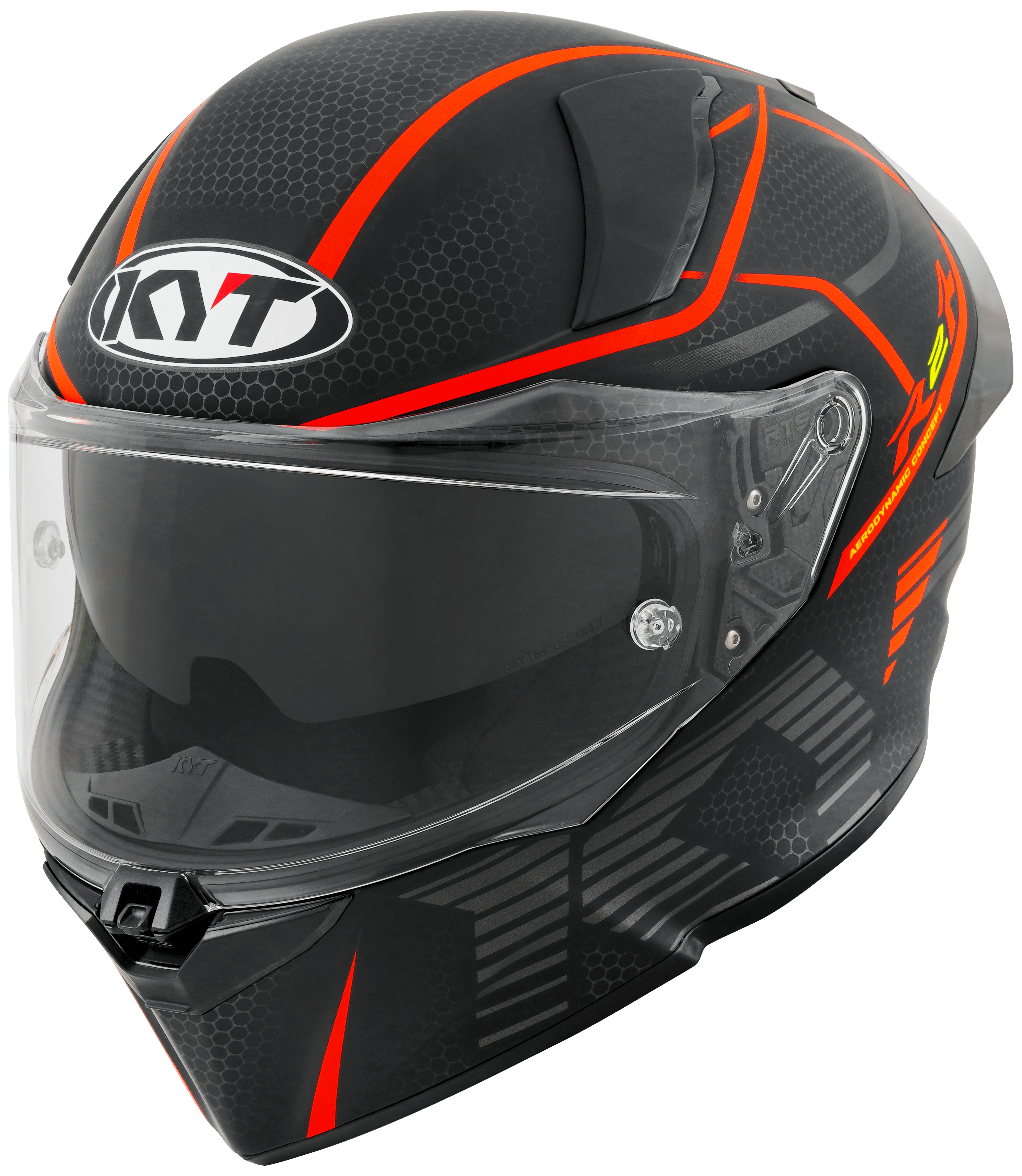 Casque KYT R2R Concept Mat Noir / Rouge Y6R20008 