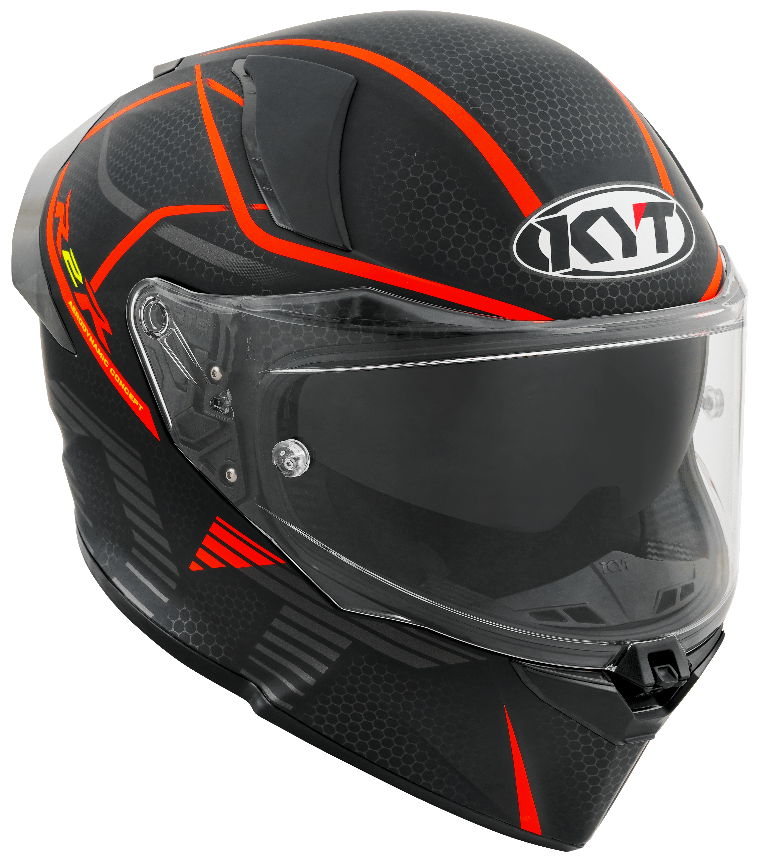 Casque KYT R2R Concept Mat Noir / Rouge Y6R20008 