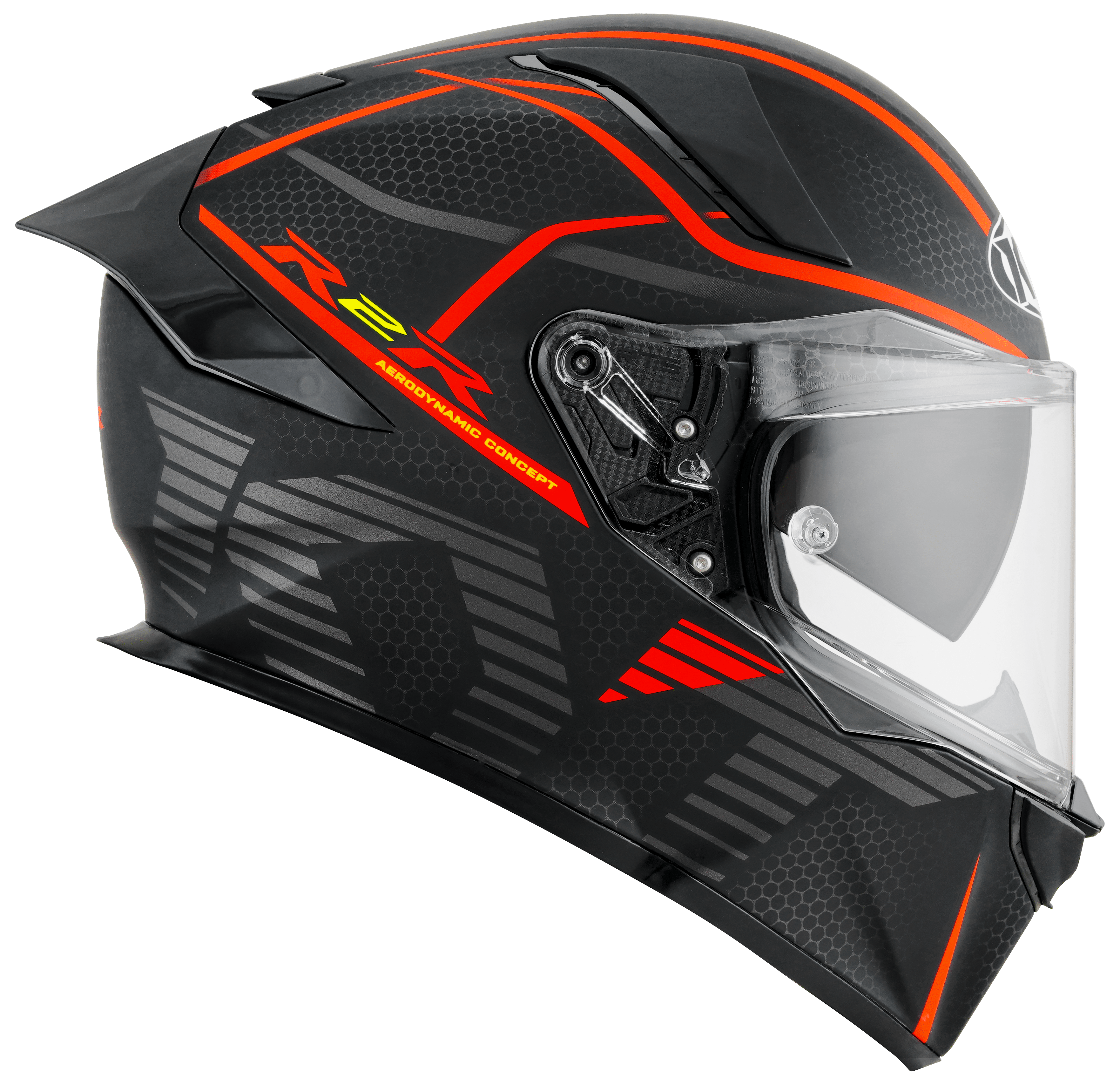 Casque KYT R2R Concept Mat Noir / Rouge Y6R20008 