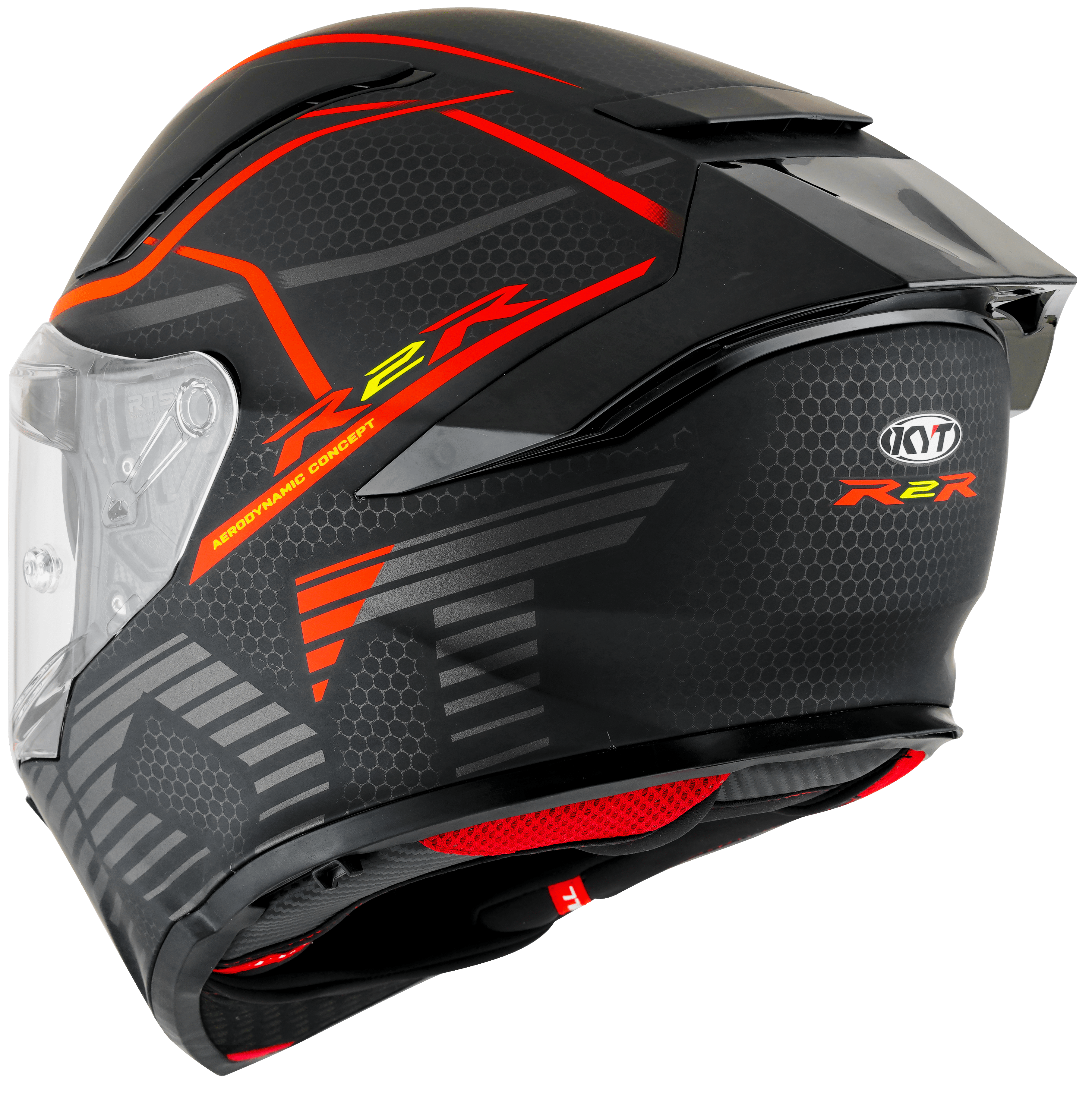 Casque KYT R2R Concept Mat Noir / Rouge Y6R20008 