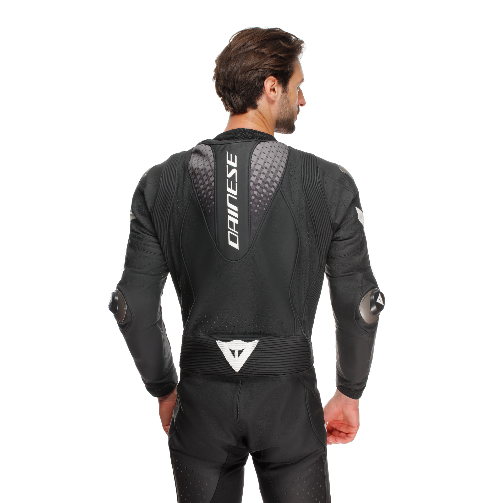 Dainese Laguna Seca 6 combinaison en cuir une pièce – combinaison de course perforée | hommes | noir/blanc 