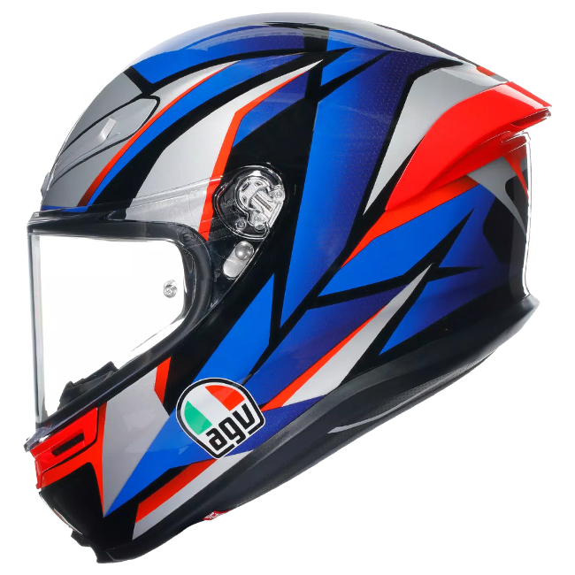Casque AGV K6 S Slashcut Noir/Bleu/Rouge | 2118395001015 