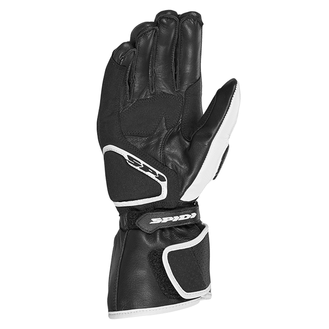 Gants de moto en cuir Spidi STR-6 Racing | Homme | Noir/Blanc | A221011 