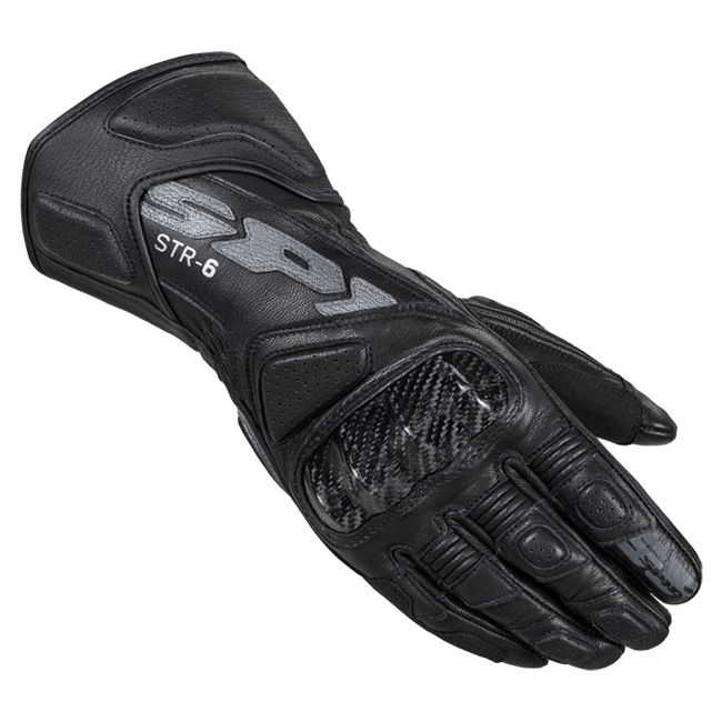 Gants en cuir de moto Spidi STR-6 Racing | Hommes | Noir | A221026 