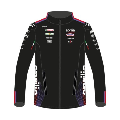 Réplique de la veste à capuche zippée du team de course Aprilia Racing Team 2026 enfant IXON 