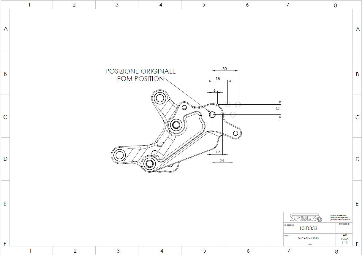 Système de freinage Spider Racing Ducati Panigale V2 890 (25-26) 10.D333 