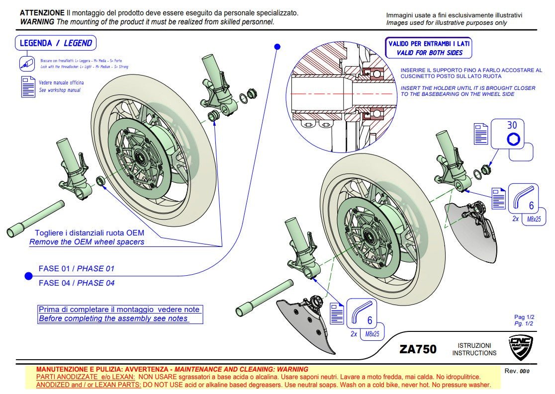 Freins à disque en carbone refroidissement conduits d'air GP Evo Ducati Panigale V4 (2025) ZA750Y 