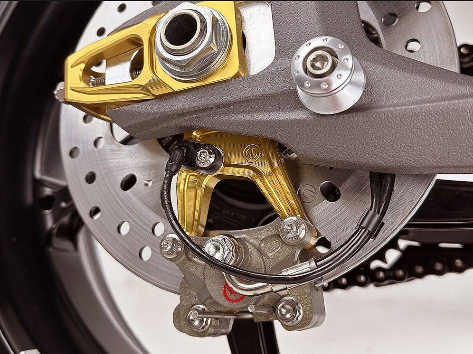 Kit de tension de chaîne avec support d'étrier de frein et Brembo P2-24 64mm X206001 Motocorse Ducati Panigale V4/S (2025) 