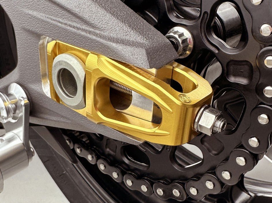 Kit de tension de chaîne avec support d'étrier de frein et Brembo P2-24 64mm X206001 Motocorse Ducati Panigale V4/S (2025) 