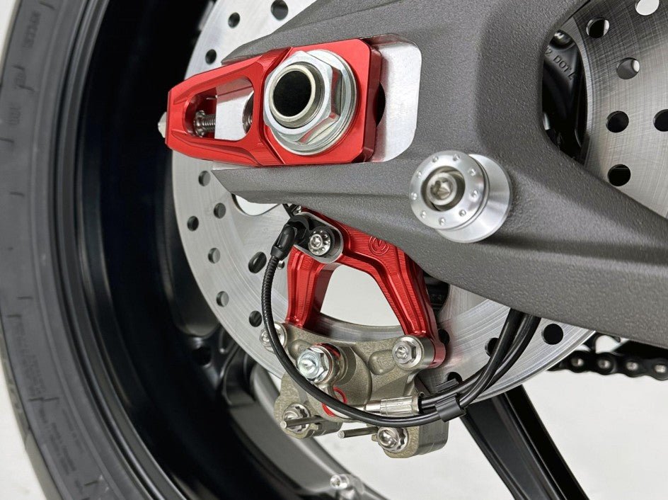 Kit de tension de chaîne avec support d'étrier de frein et Brembo P2-24 64mm X206001 Motocorse Ducati Panigale V4/S (2025) 