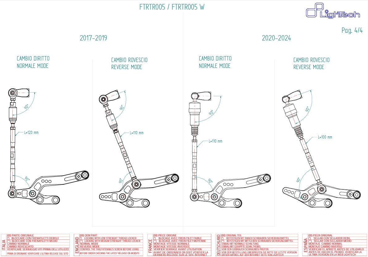 Système de freinage LighTech Triumph Daytona 675/765 (13-21) FTRTR005 