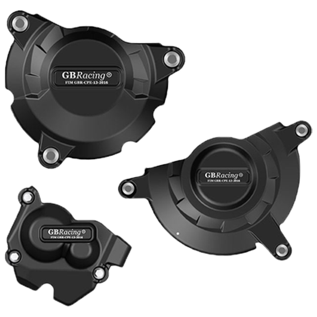 Kit complet de protections de couvercle de moteur GBRacing Kawasaki ZX-10 R/RR (11-20) 