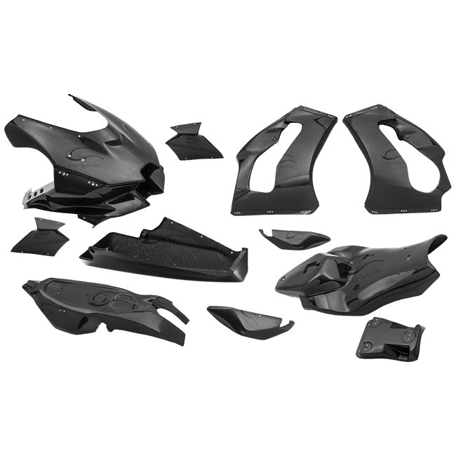 Kit de carénage complet en carbone Kawasaki ZX-10 R/RR (21-25) Carbonin 