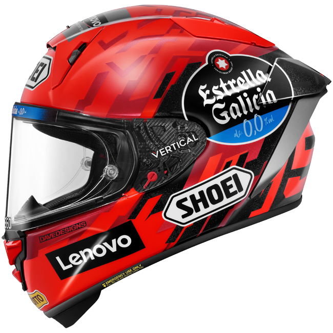 Casque Shoei X-SPR PRO M.Marquez93 TC-1 Réplica de Marc Márquez 2025 