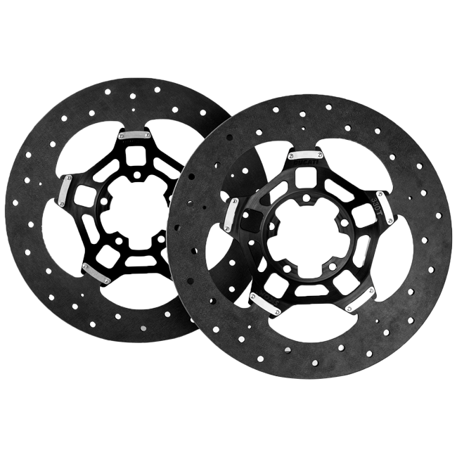 Kit SICOM Carbon-Céramique Disques de frein Style GP SSP 330x6mm pour Ducati Panigale V4/S/R (18-24) 