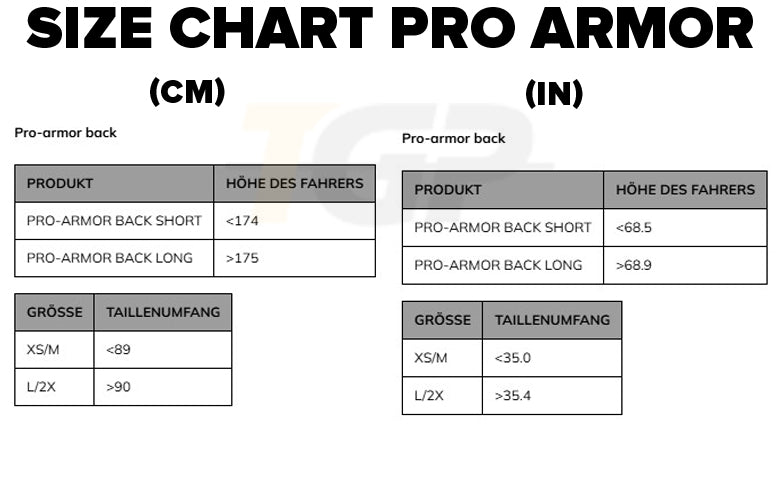 Dainese protecteur de dos Pro-Armor Back Long 2.0 - Hauteur >175cm/68.9in | 20187621000100 