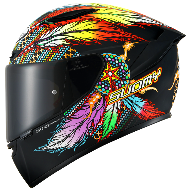 Casque Suomy Track-1 Chieftain Noir Mat K6T10014 