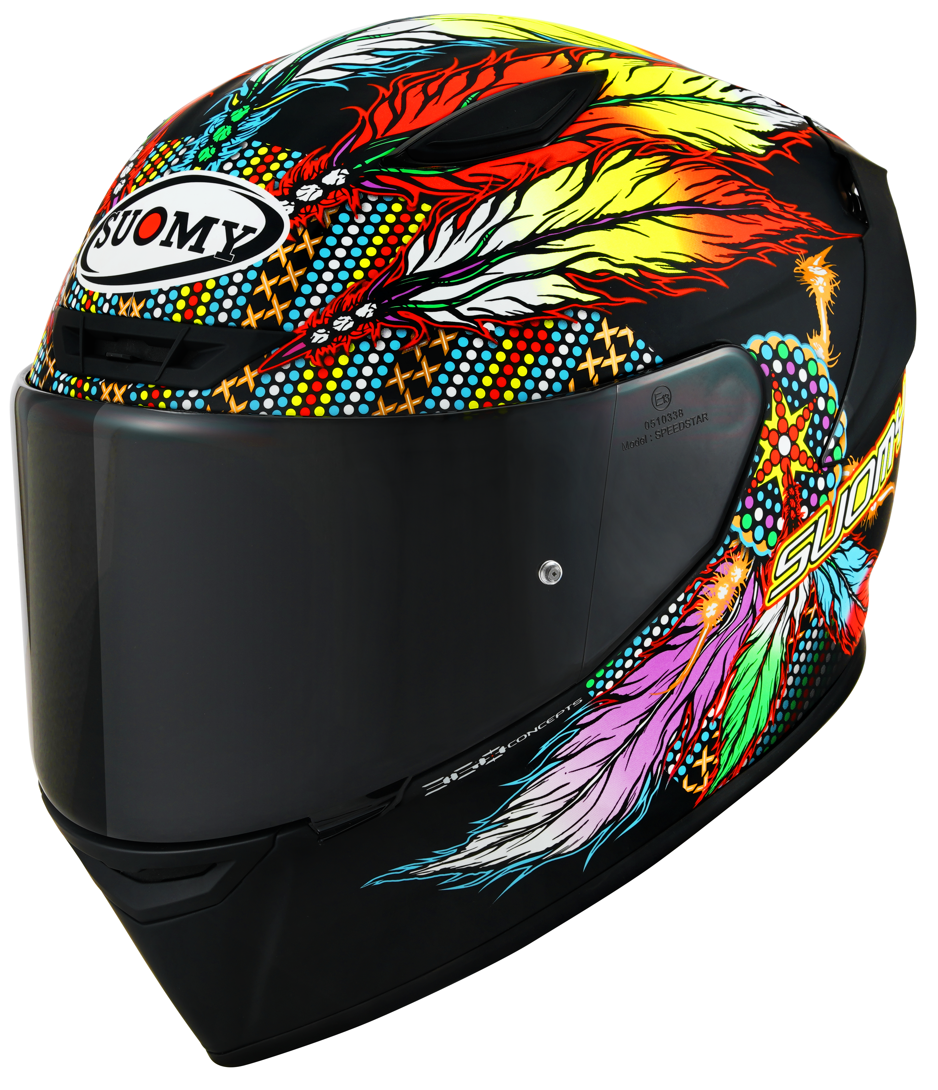 Casque Suomy Track-1 Chieftain Noir Mat K6T10014 
