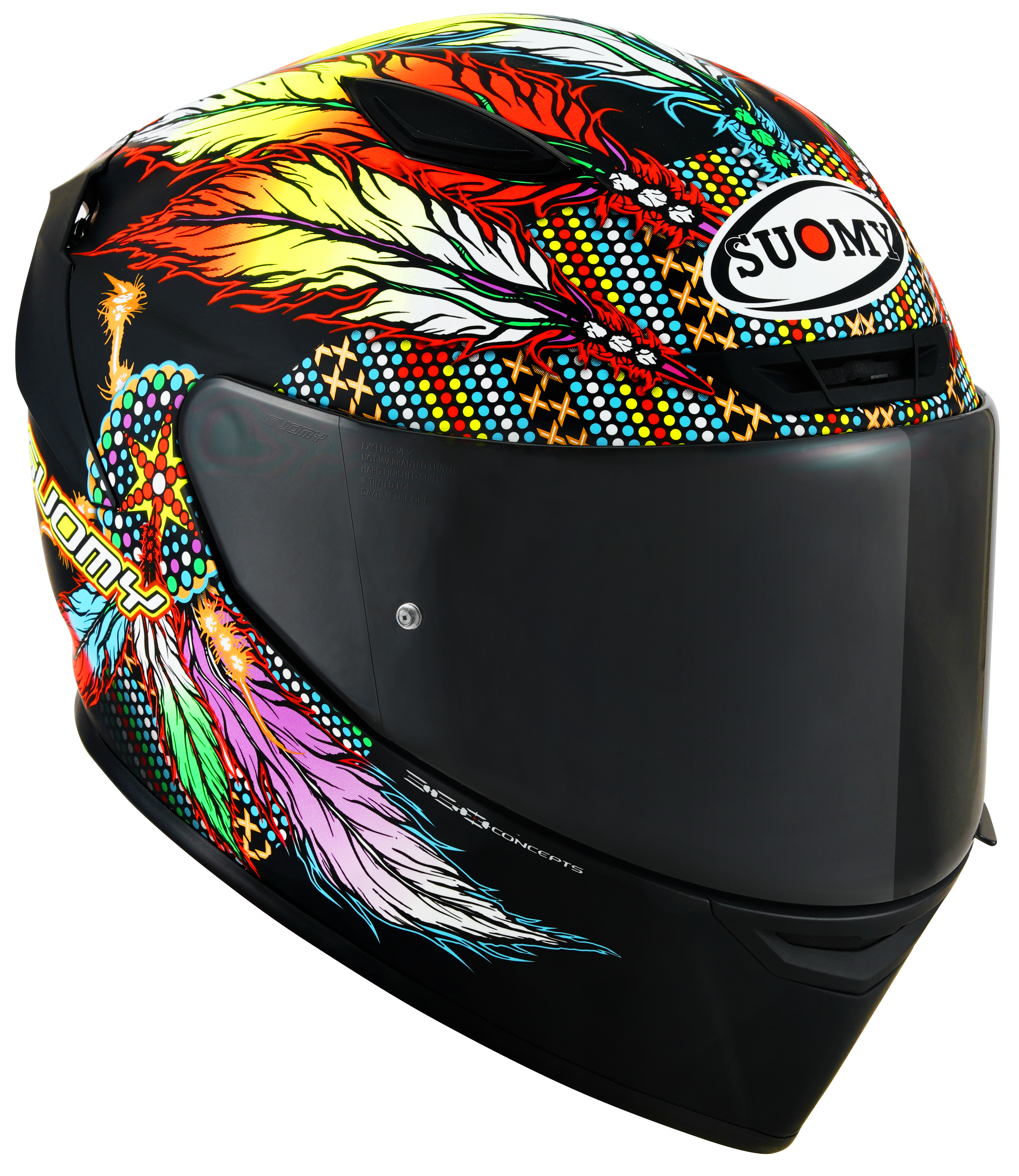 Casque Suomy Track-1 Chieftain Noir Mat K6T10014 