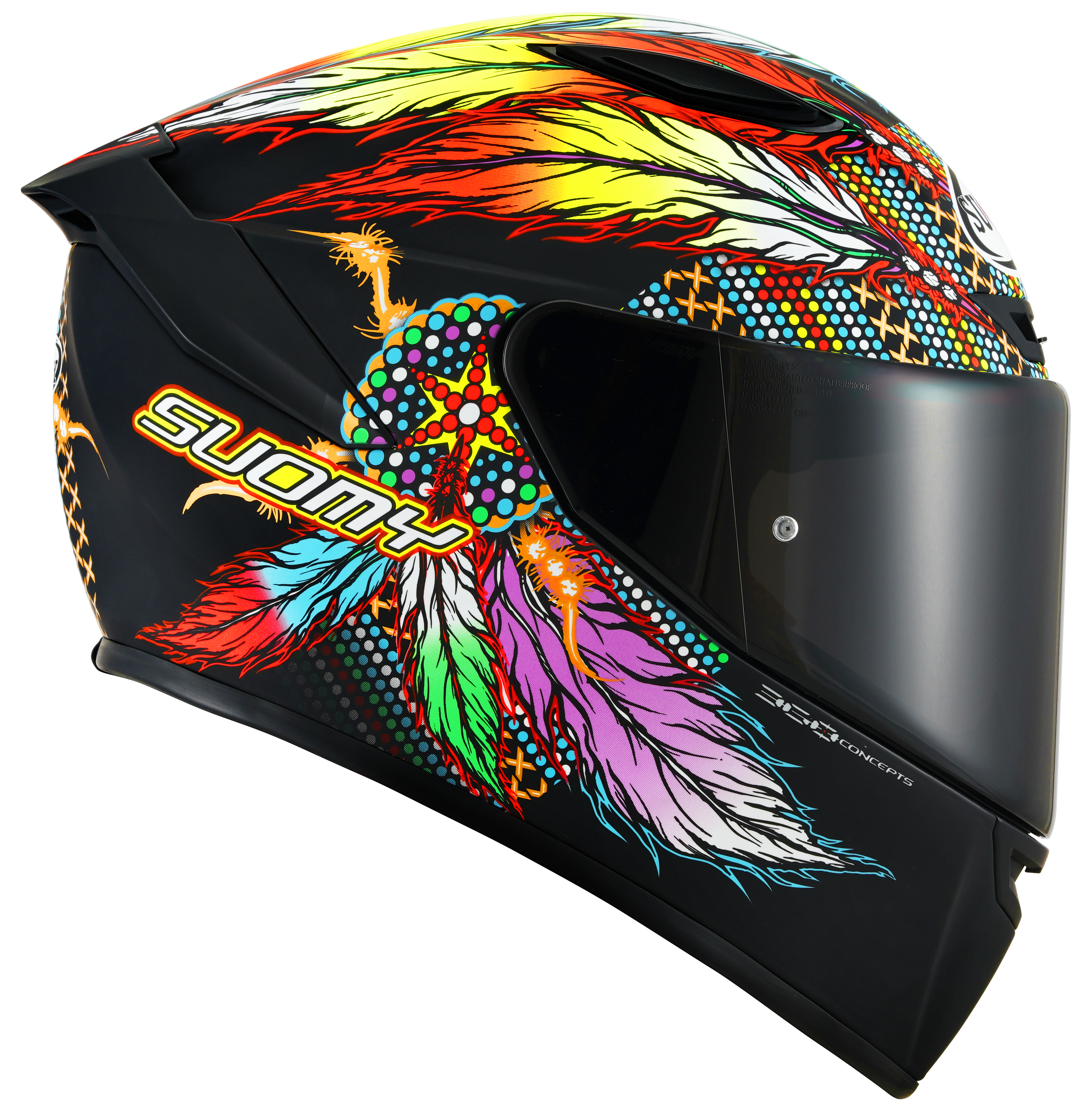 Casque Suomy Track-1 Chieftain Noir Mat K6T10014 