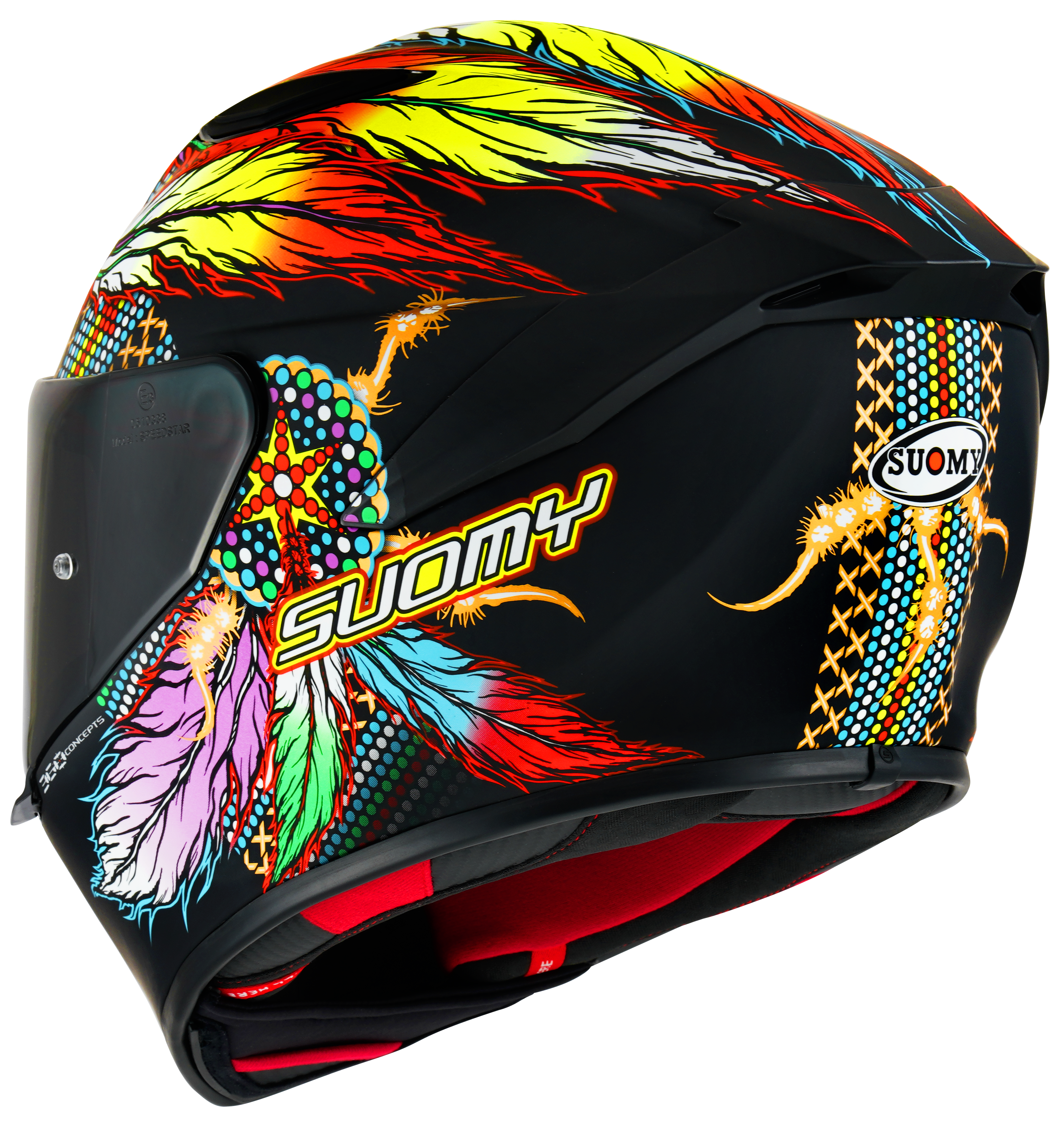 Casque Suomy Track-1 Chieftain Noir Mat K6T10014 