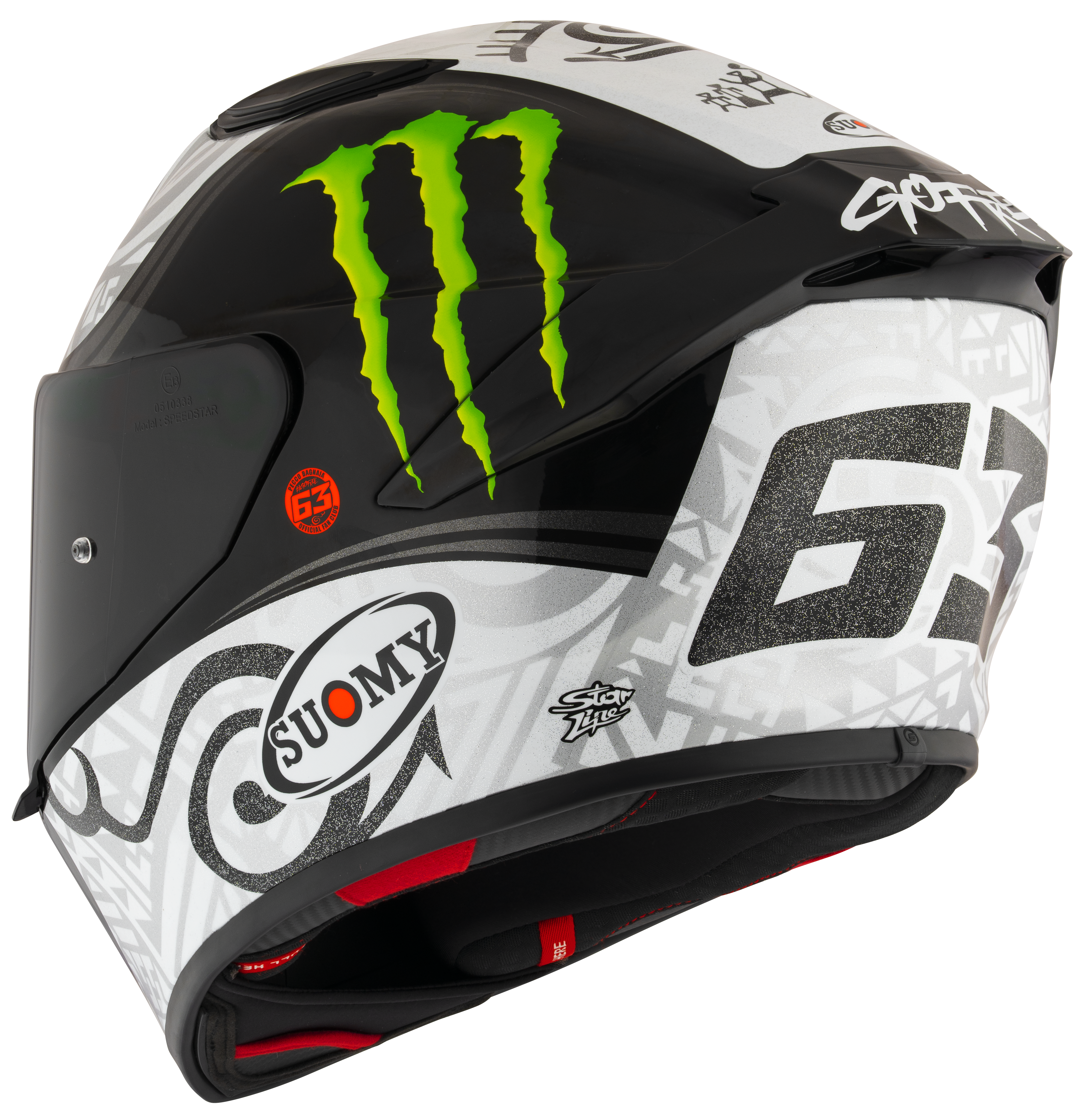 Casque Suomy Track-1 Francesco Pecco Bagnaia Test d'Hiver 2023 Réplica K6T10015 