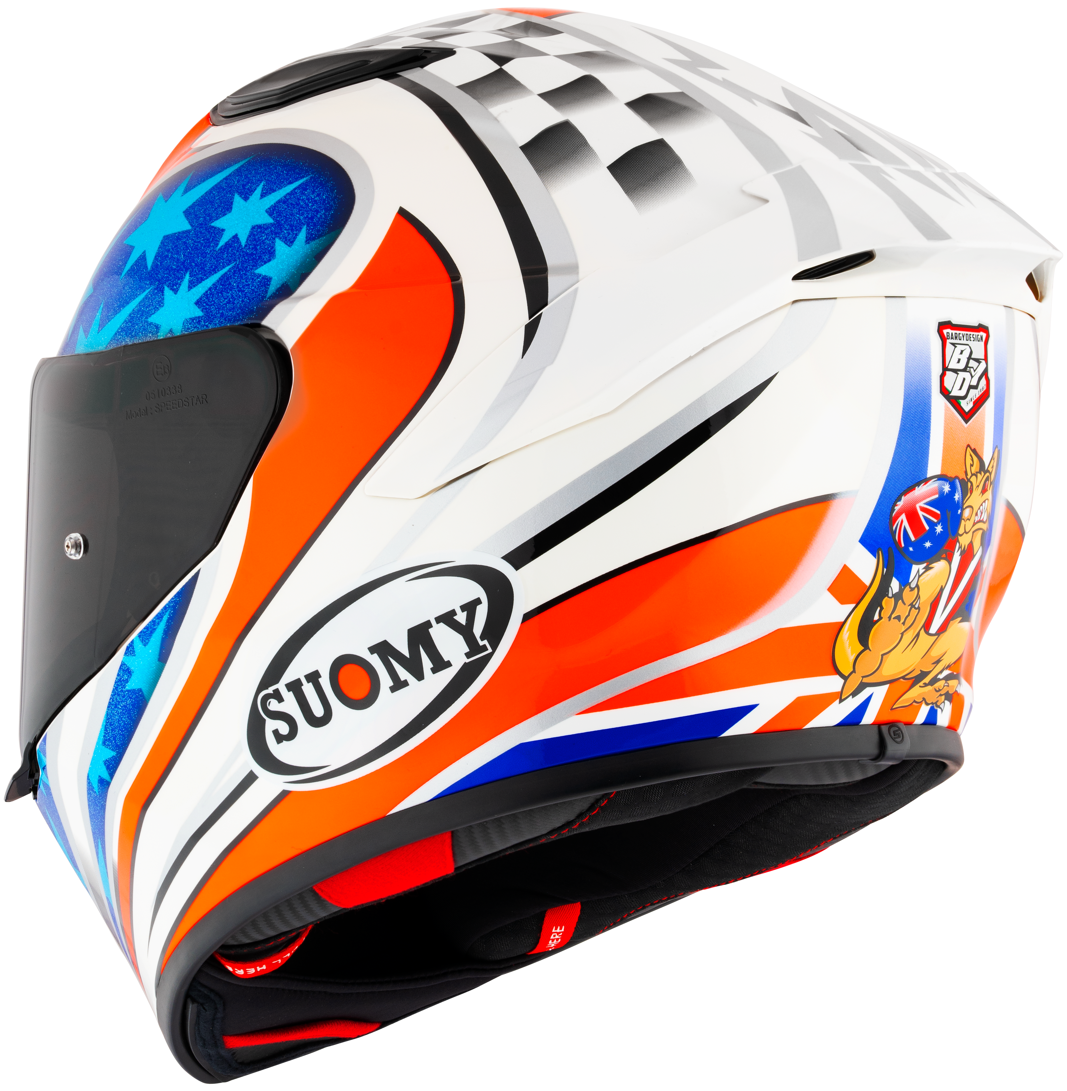 Casque Suomy Track-1 Troy Bayliss 2002 Réplica K6T10018 