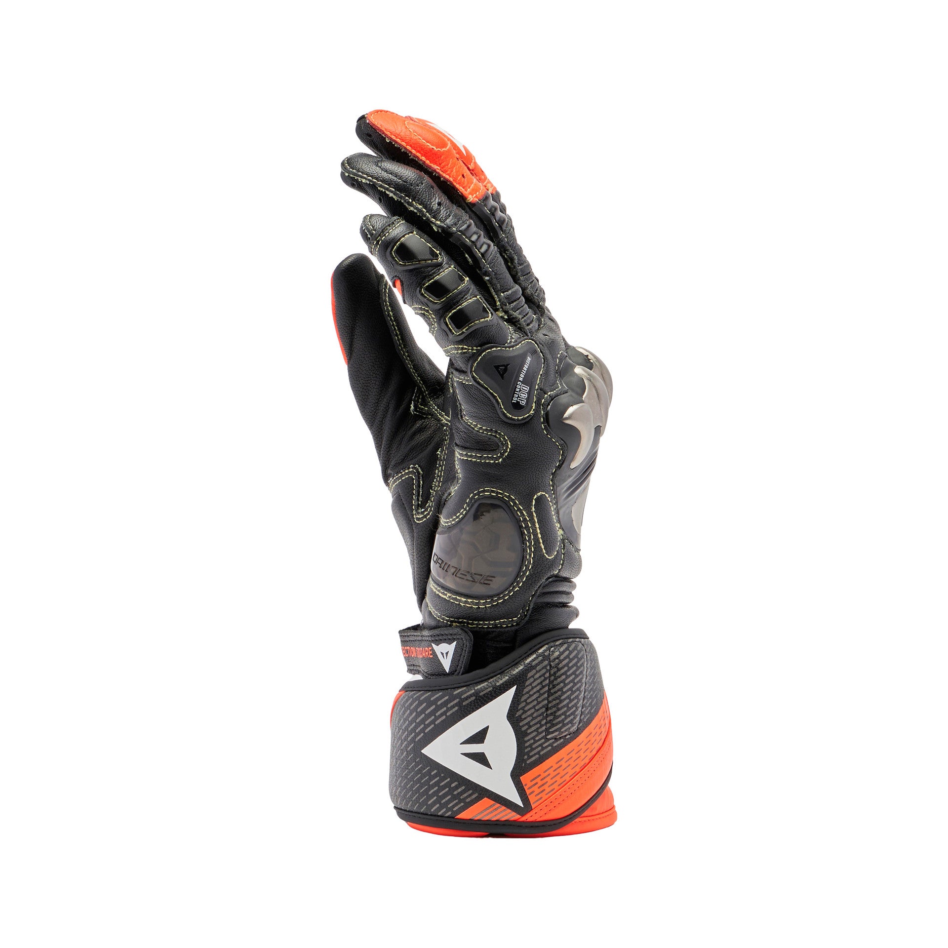 Gants de moto en cuir Dainese Full Metal 7 Racing | Homme | Noir/Rouge | 201810001462800 
