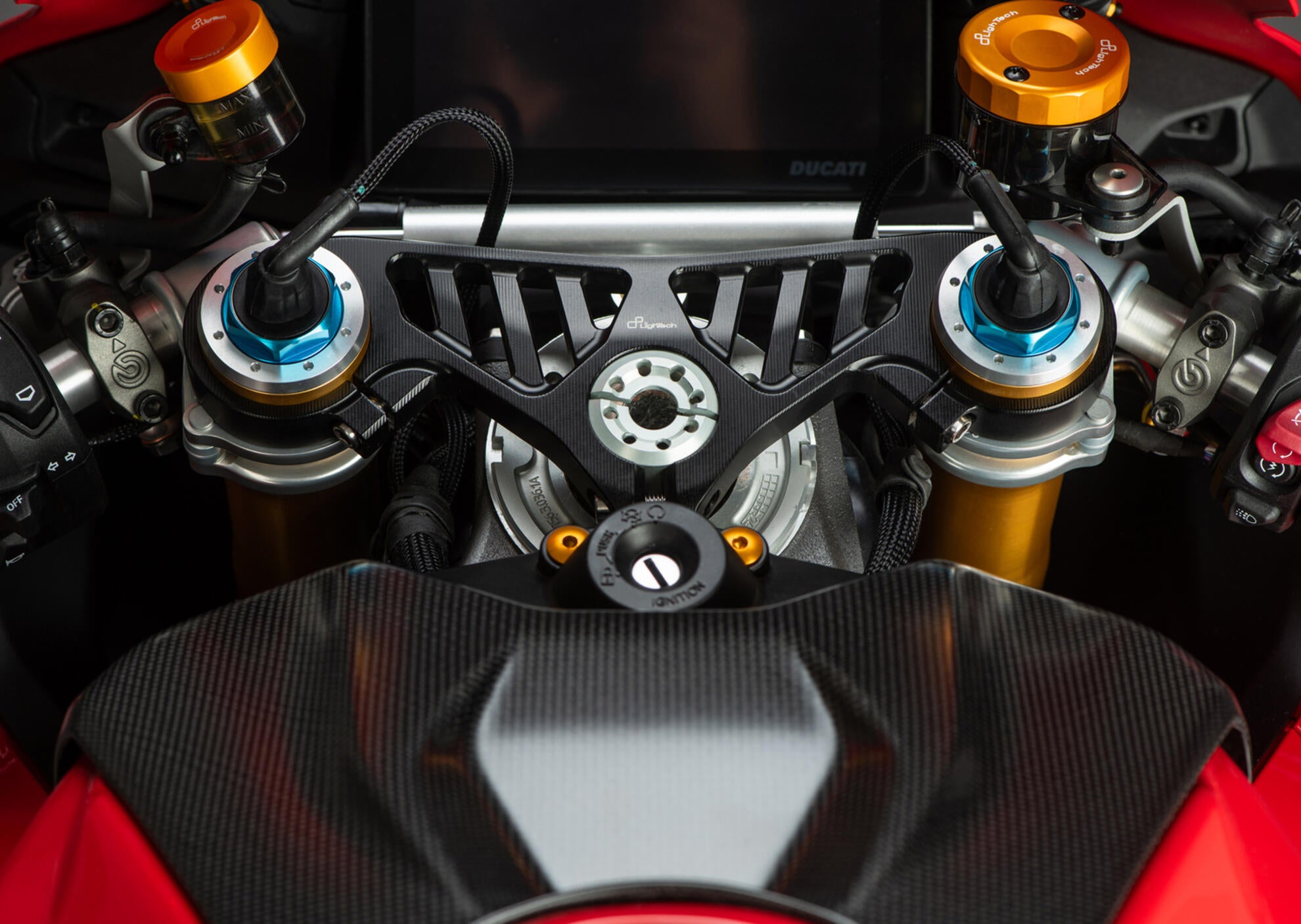 Tête de fourche (HAUT) LighTech Ducati Panigale V4/S (2025) TCADU002NER 