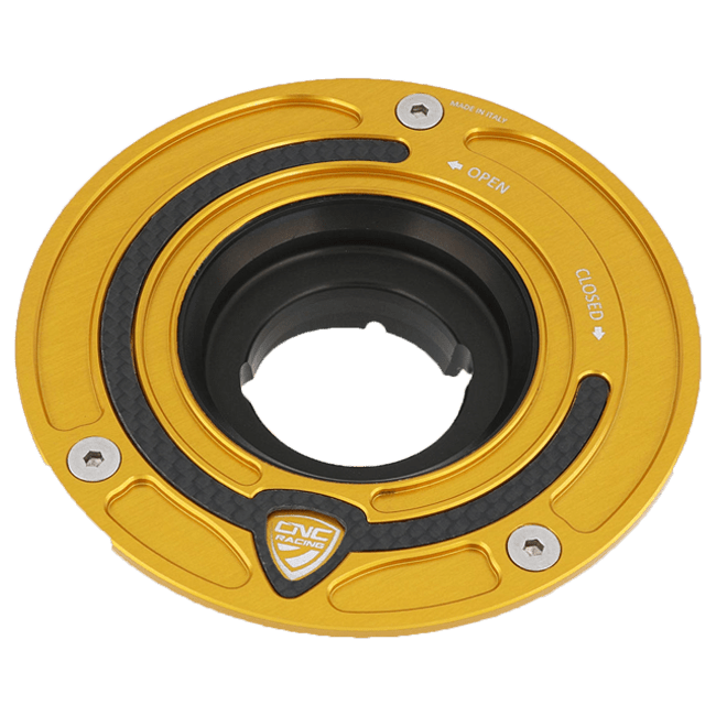 Bouchon de réservoir avec flasque en carbone CNC Racing Ducati Panigale V4/S (2025) TSB01 