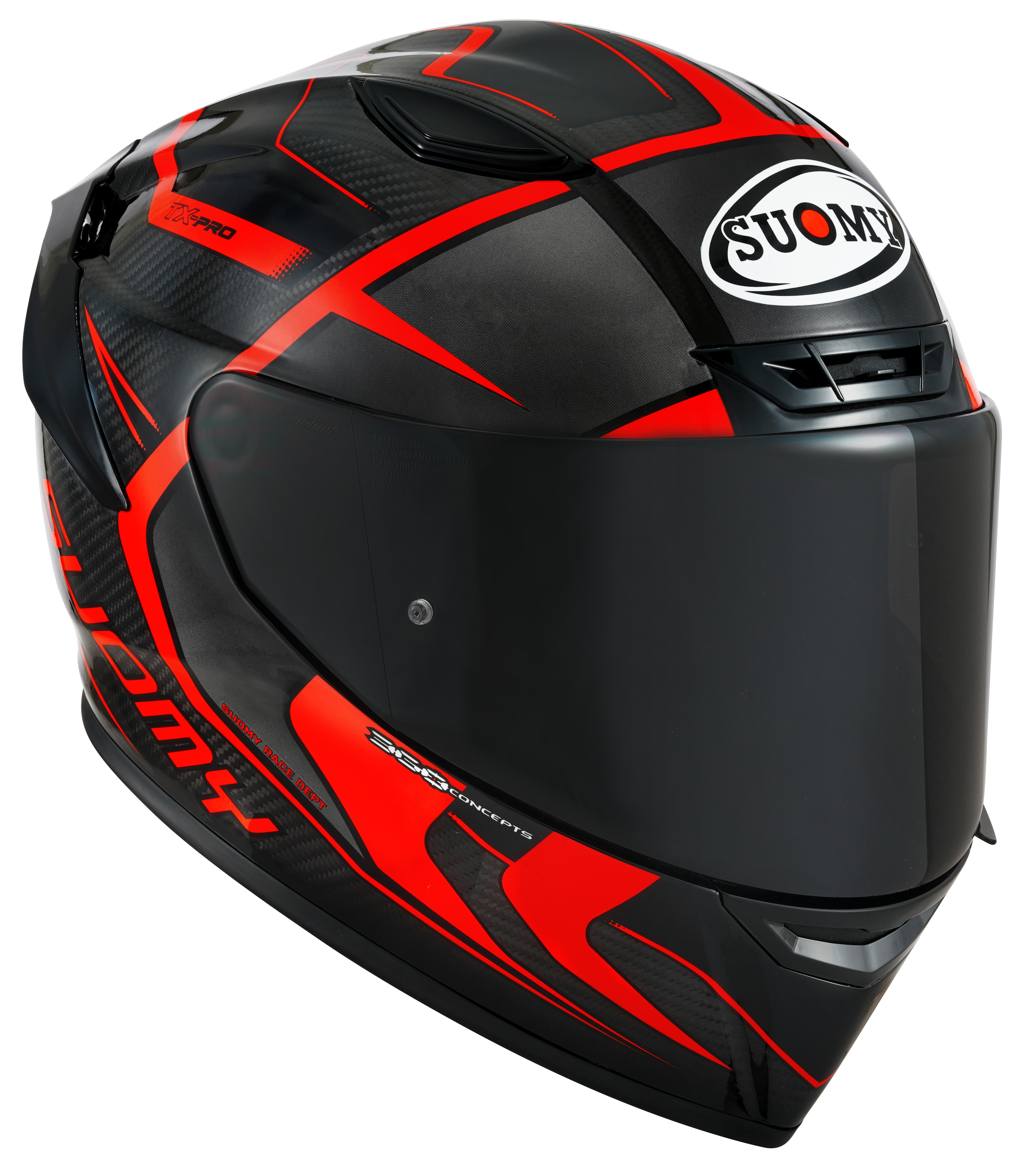 Casque Suomy TX-Pro Carbon Advance Rouge Fluo K6TX0003 