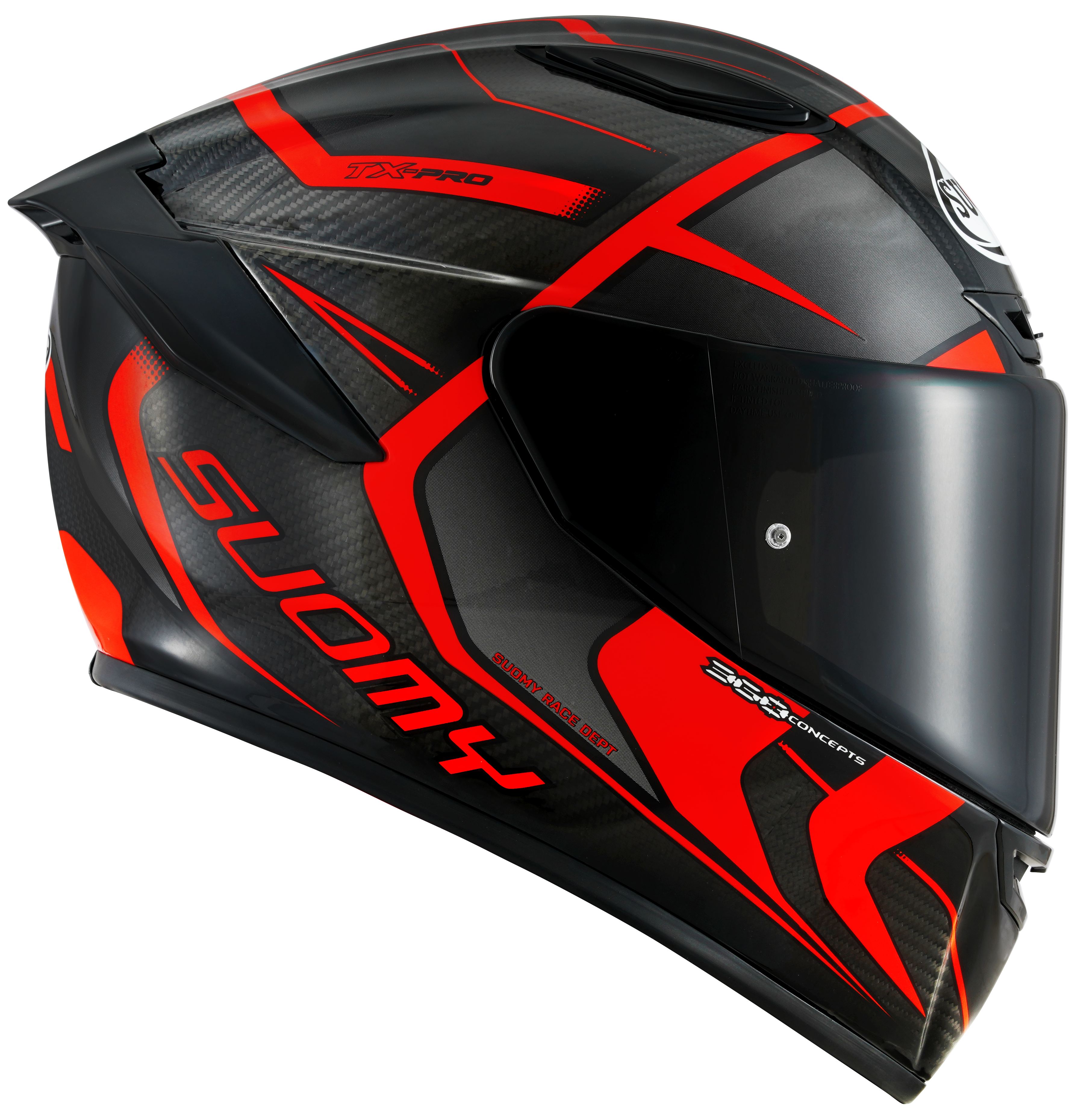 Casque Suomy TX-Pro Carbon Advance Rouge Fluo K6TX0003 