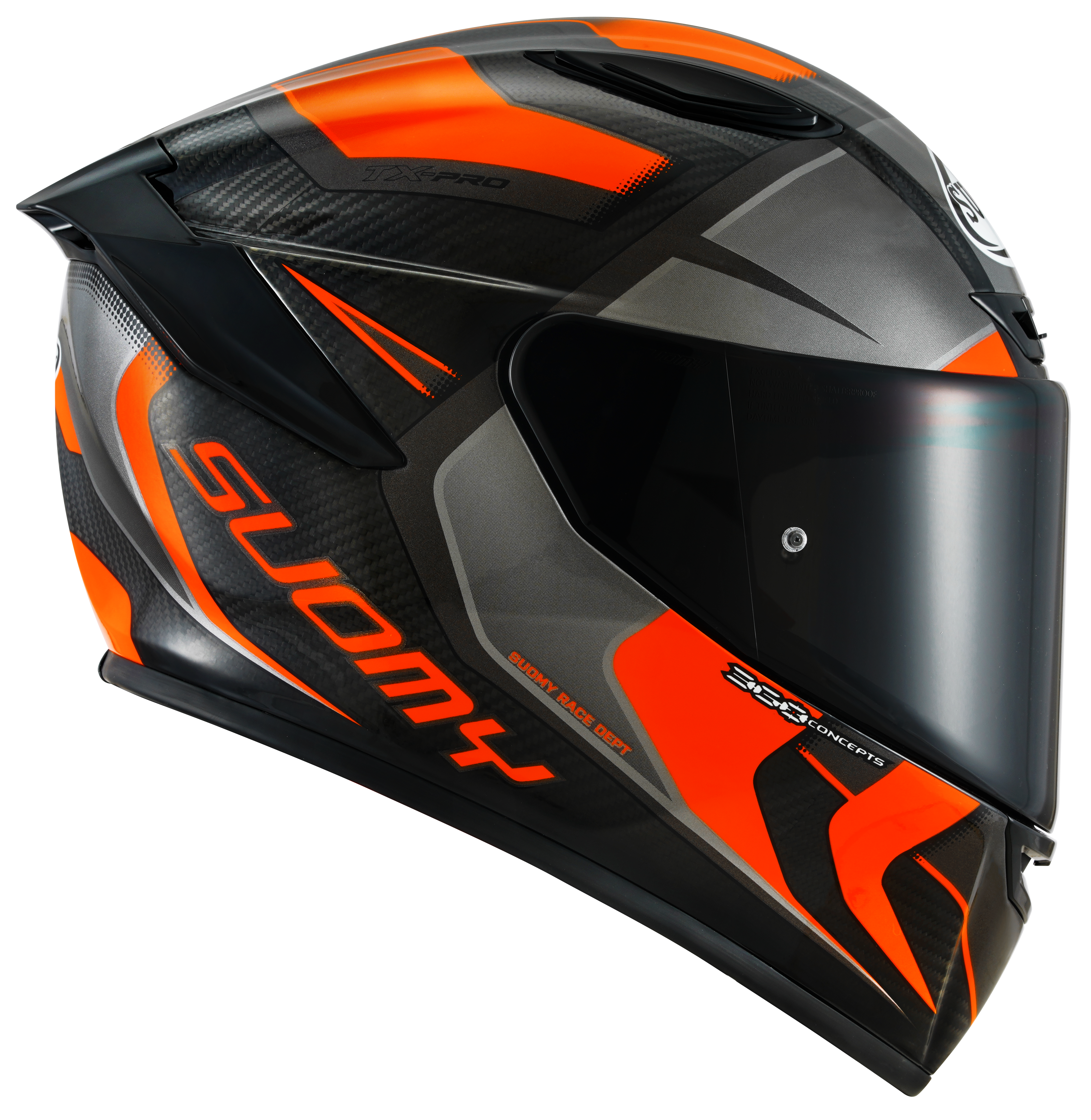 Casque Suomy TX-Pro Carbon Advance Orange Fluo K6TX0004 