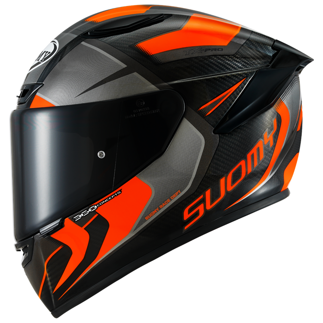 Casque Suomy TX-Pro Carbon Advance Orange Fluo K6TX0004 