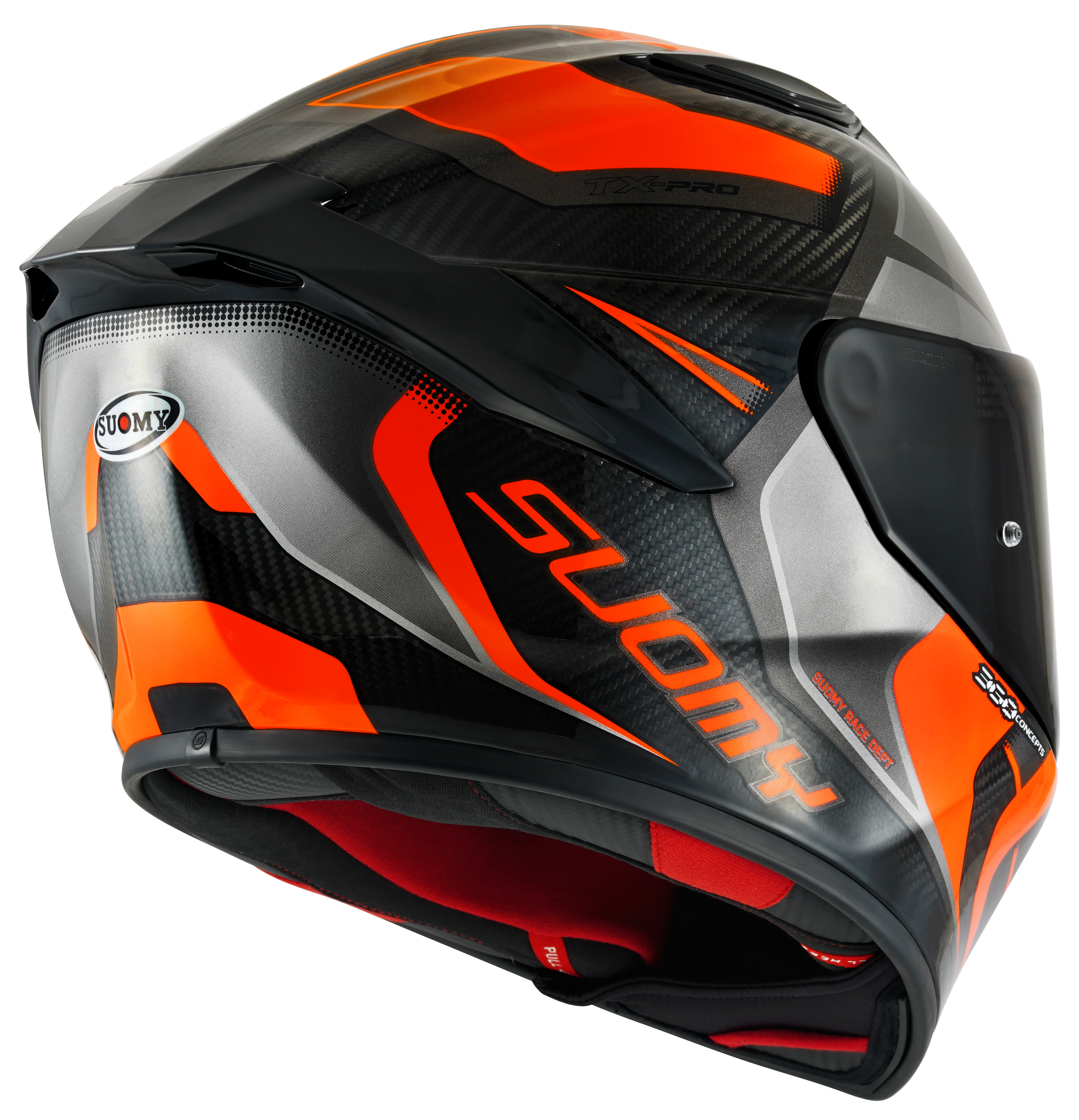 Casque Suomy TX-Pro Carbon Advance Orange Fluo K6TX0004 