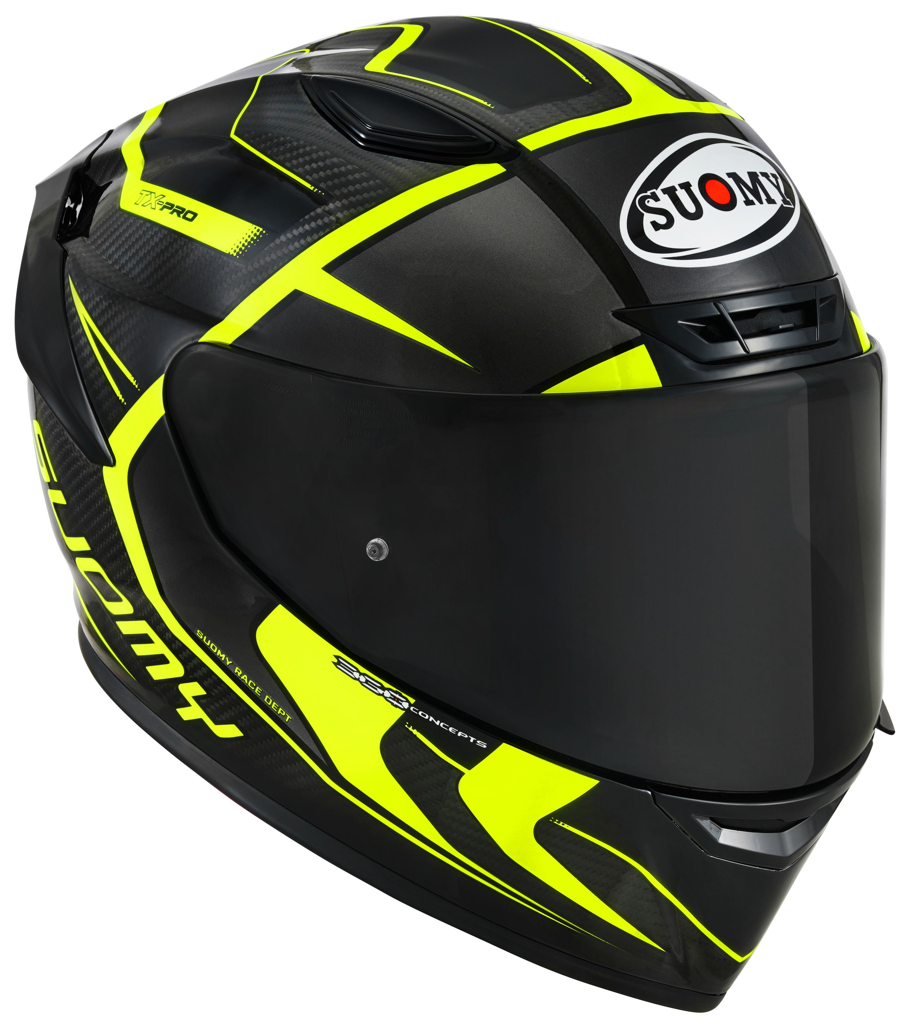 Casque Suomy TX-Pro Carbon Advance Jaune Fluo K6TX0005 