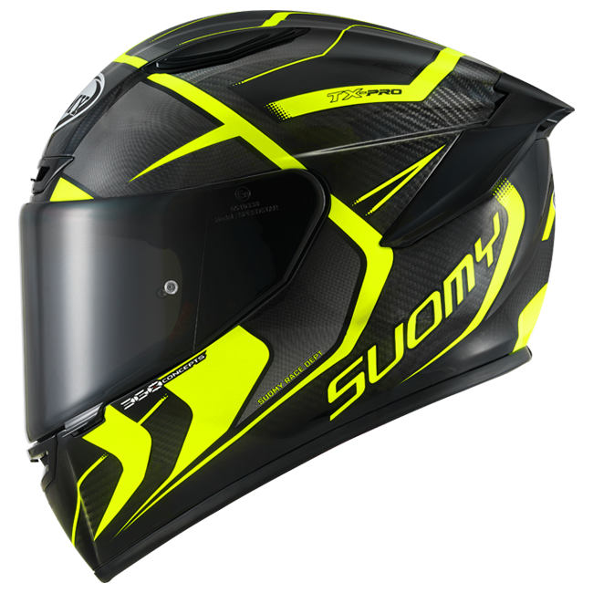 Casque Suomy TX-Pro Carbon Advance Jaune Fluo K6TX0005 
