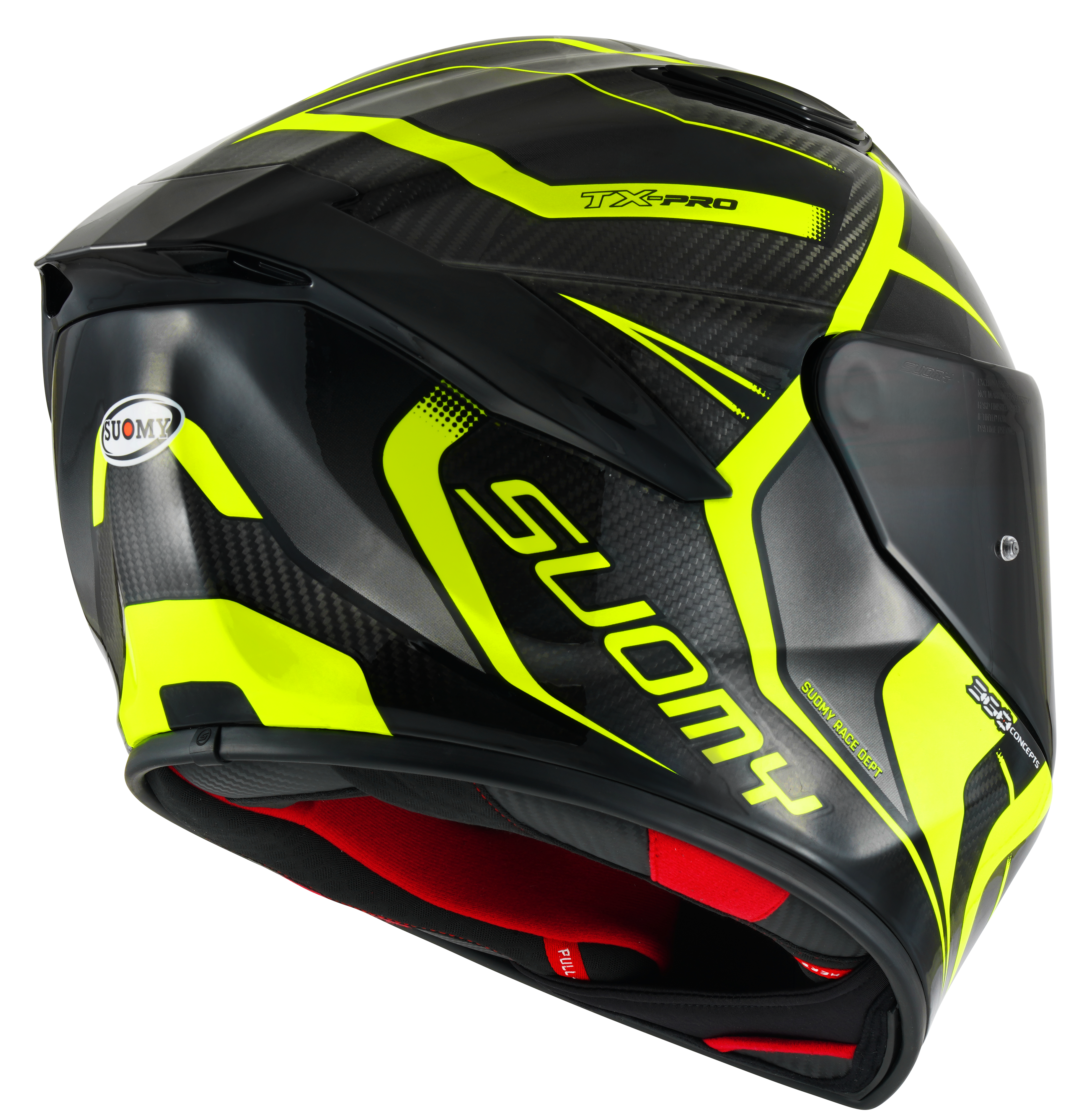Casque Suomy TX-Pro Carbon Advance Jaune Fluo K6TX0005 