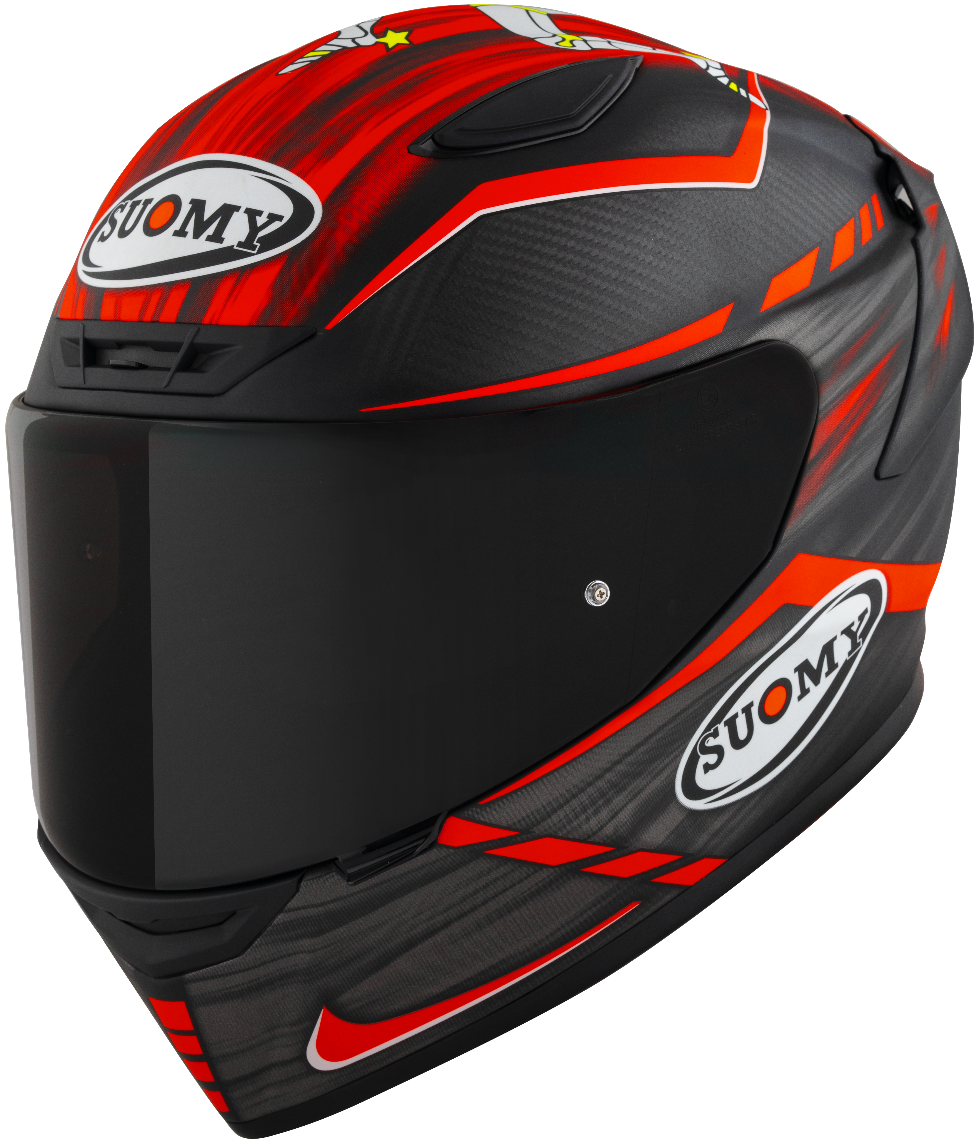 Casque Suomy TX-Pro Carbon Johnson Replica Rouge Mat K6TX0010 