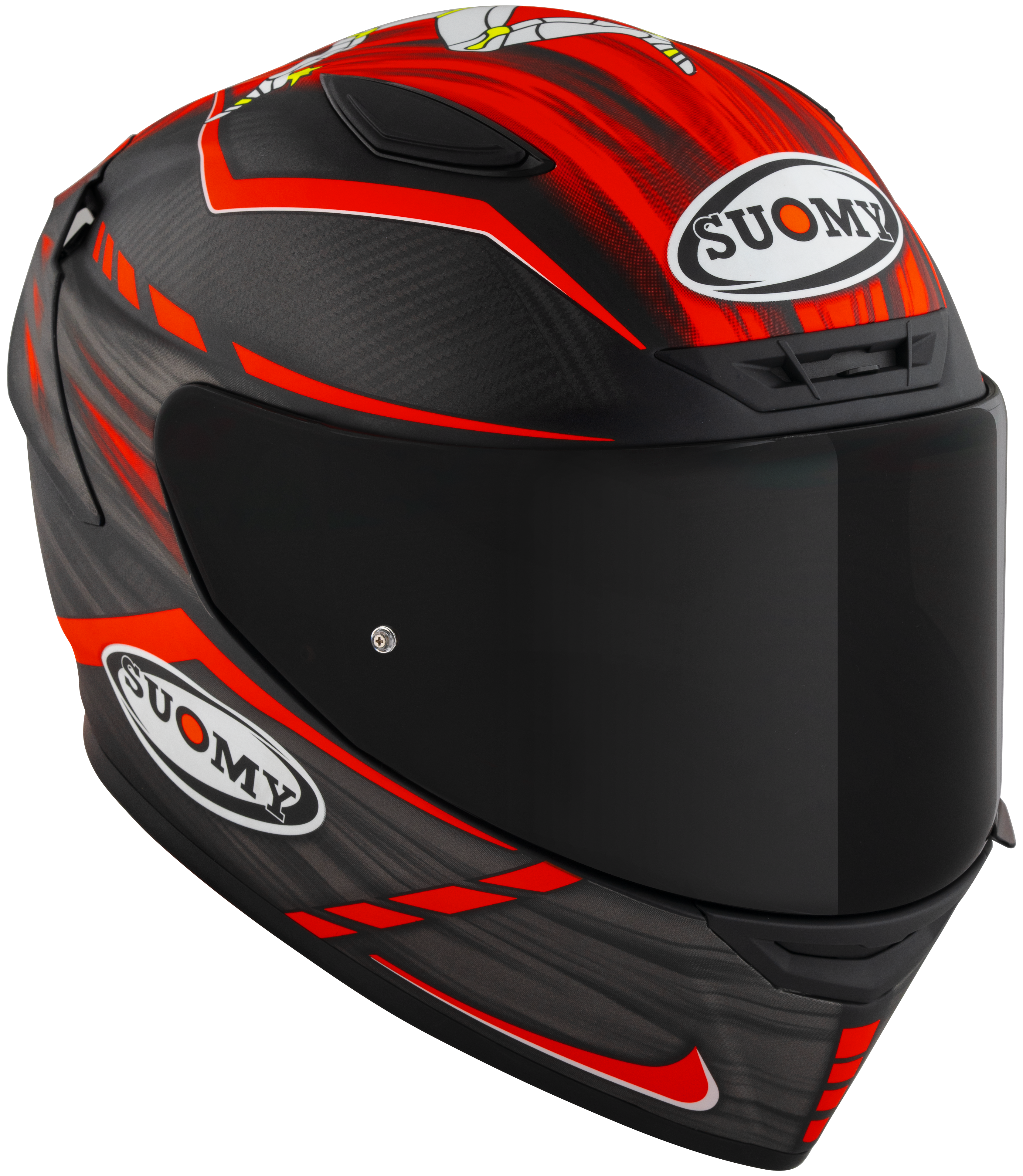 Casque Suomy TX-Pro Carbon Johnson Replica Rouge Mat K6TX0010 