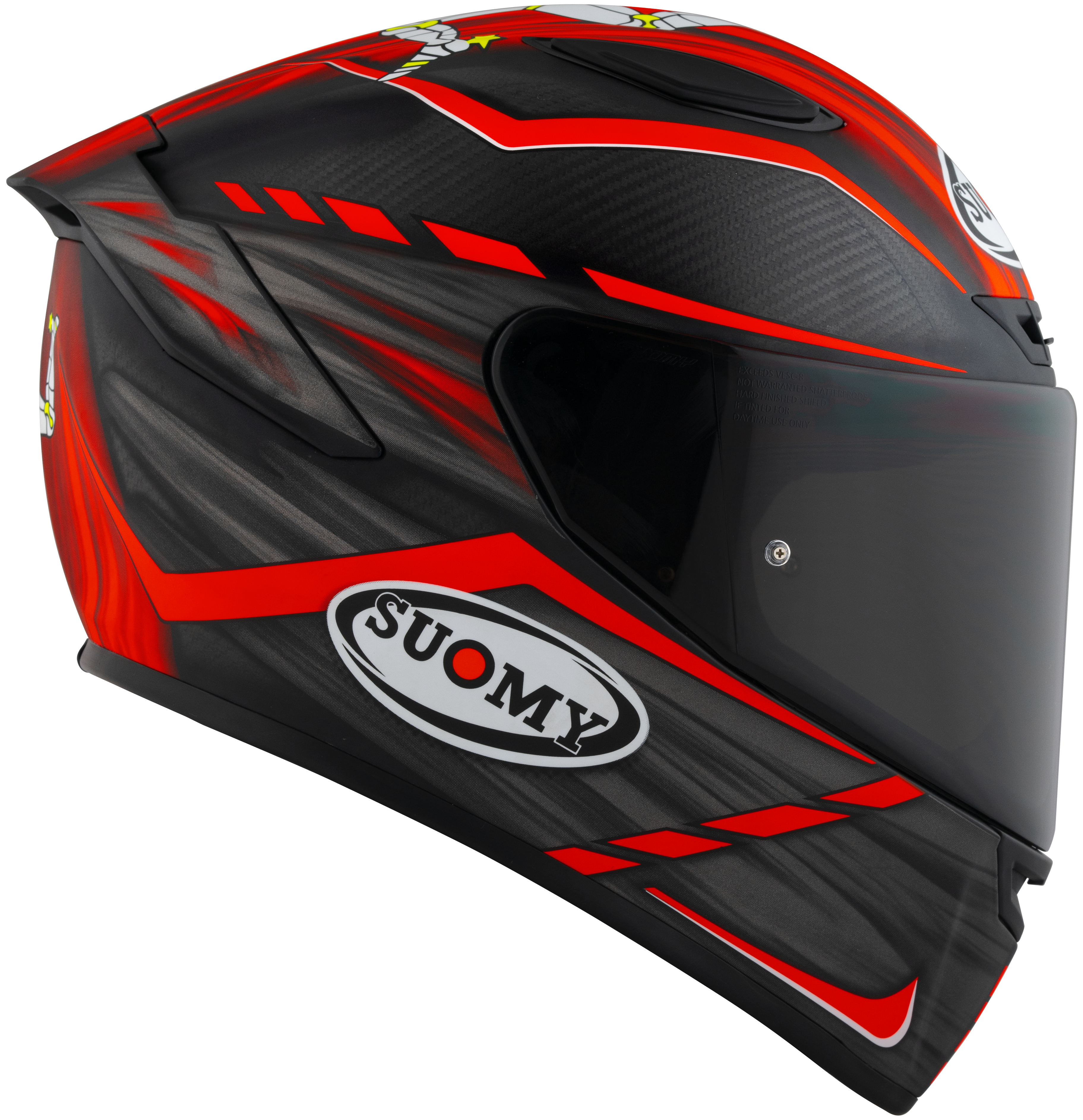 Casque Suomy TX-Pro Carbon Johnson Replica Rouge Mat K6TX0010 