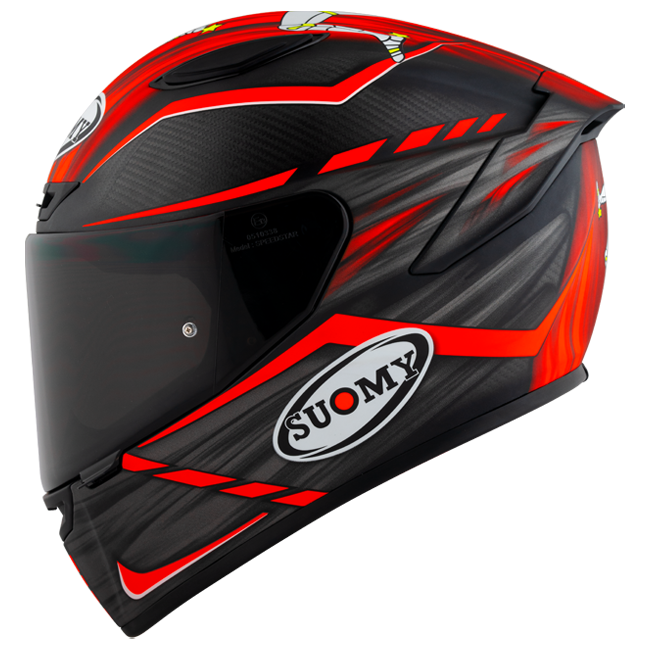 Casque Suomy TX-Pro Carbon Johnson Replica Rouge Mat K6TX0010 