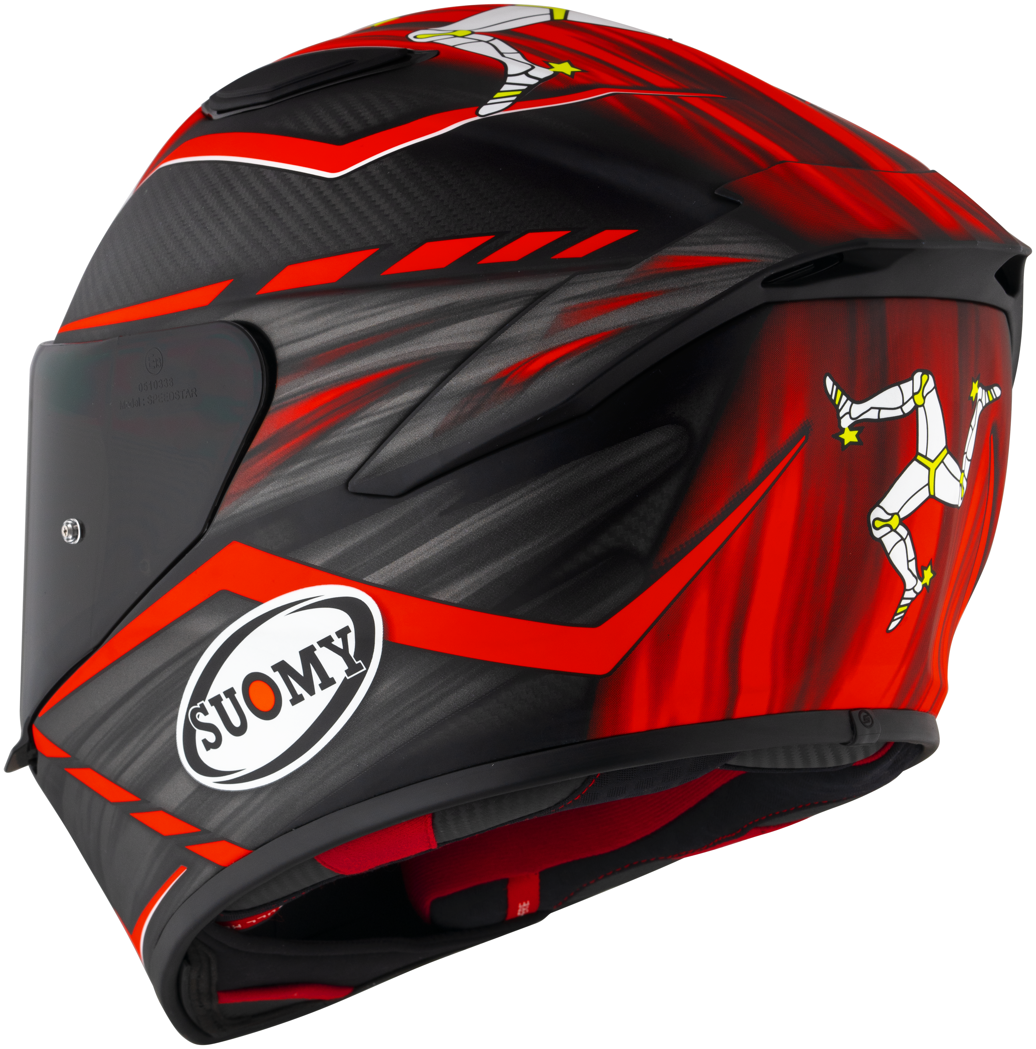 Casque Suomy TX-Pro Carbon Johnson Replica Rouge Mat K6TX0010 